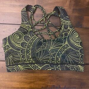 Constantly Varied Gear Black and yellow Sports Bra women’s small